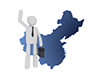 中国転勤 - 働く人 - 無料イラスト素材